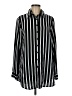 Shein 100% Polyester Stripes Black Long Sleeve Blouse Size 8 - 10 - photo 1