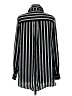 Shein 100% Polyester Stripes Black Long Sleeve Blouse Size 8 - 10 - photo 2