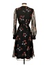 Express 100% Polyester Floral Black Cocktail Dress Size XS - photo 2