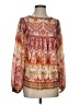 Flying Tomato 100% Polyester Orange Long Sleeve Blouse Size S - photo 1