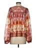 Flying Tomato 100% Polyester Orange Long Sleeve Blouse Size S - photo 2