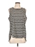 T by Talbots Silver Sleeveless T-Shirt Size L - photo 1