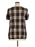 Massini Brown Short Sleeve Blouse Size XL - photo 2