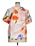 Unbranded 100% Polyester Floral Orange Short Sleeve Blouse Size 1X - photo 2