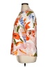 Unbranded 100% Polyester Floral Orange Short Sleeve Blouse Size 1X - photo 5