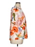 Unbranded 100% Polyester Floral Orange Short Sleeve Blouse Size 1X - photo 4