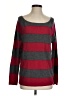 Aqua 100% Cashmere Stripes Red Cashmere Pullover Sweater Size XS - photo 1