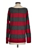 Aqua 100% Cashmere Stripes Red Cashmere Pullover Sweater Size XS - photo 2
