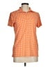 Assorted Brands Hearts Orange Short Sleeve Blouse Size M - photo 1