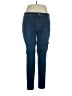 Hue Solid Blue Jeans Size XL - photo 1