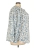Unbranded 100% Polyester Blue Long Sleeve Blouse Size 3X - photo 4