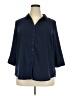 Meera Lane Blue 3/4 Sleeve Blouse Size 2X - photo 1