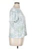 Basic Editions Floral Blue Short Sleeve T-Shirt Size XL - photo 4