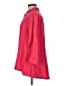 Soft Surroundings Solid Red 3/4 Sleeve Button-Down Shirt Size M - photo 5