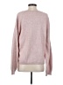 DKNY Solid Pink Pullover Sweater Size S - photo 2