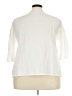 Unbranded 100% Polyester Ivory White 3/4 Sleeve Top Size 2X - photo 2