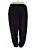 Shein Curve 100% Polyester Solid Black Casual Pants Size 4XL - photo 2