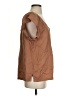 Dylan 100% Cotton Brown Short Sleeve Blouse Size XS - photo 4