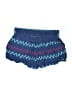 Charlotte Russe 100% Rayon Chevron-herringbone Blue Shorts Size L - photo 2