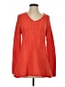 PURE HANDKNIT 100% Cotton Orange Pullover Sweater Size Sm - Med - photo 1