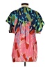 Tibi 100% Silk Pink Short Sleeve Silk Top Size 4 - photo 2