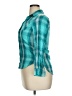 Mudd Plaid Teal Long Sleeve Button-Down Shirt Size 16 - photo 5