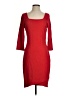 Express Solid Red Casual Dress Size S - photo 1