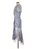 ASTR The Label 100% Polyester Floral Blue Cocktail Dress Size M - photo 5