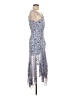 ASTR The Label 100% Polyester Floral Blue Cocktail Dress Size M - photo 4