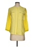 Theory 100% Silk Yellow 3/4 Sleeve Silk Top Size 00 - 0 - photo 1