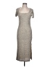 Shein Tweed Silver Casual Dress Size L - photo 1