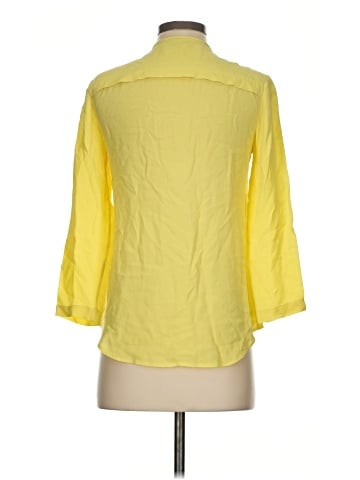 Theory 3/4 Sleeve Silk Top (view 2)