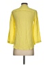 Theory 100% Silk Yellow 3/4 Sleeve Silk Top Size 00 - 0 - photo 2