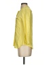 Theory 100% Silk Yellow 3/4 Sleeve Silk Top Size 00 - 0 - photo 5