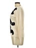 Diane von Furstenberg 100% Wool Ivory Wool Pullover Sweater Size L - photo 5