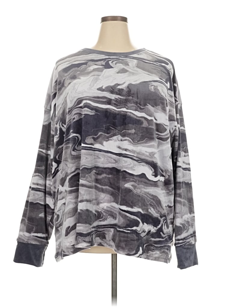 Pre-owned Cuddl Duds Pullover Sweater In Gray
