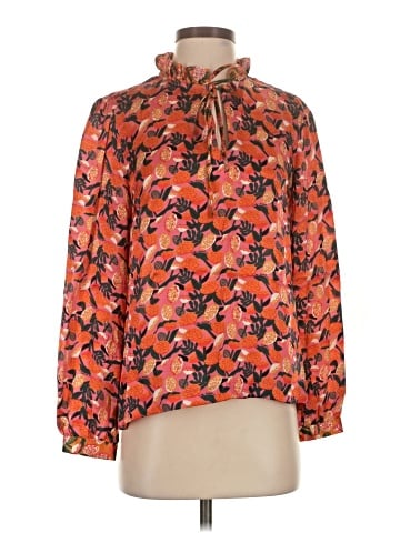 Emily Lovelock Long Sleeve Silk Top (view 1)