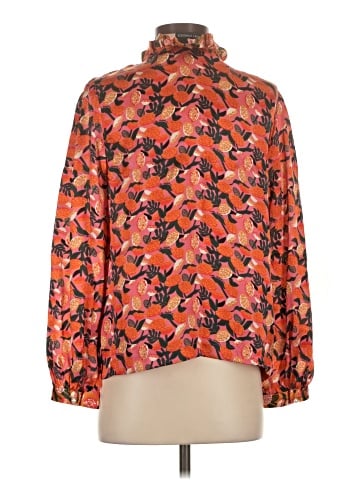 Emily Lovelock Long Sleeve Silk Top (view 2)