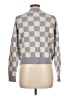 Sincerely Jules Checkered-gingham Gray Pullover Sweater Size L - photo 2