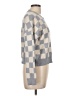 Sincerely Jules Checkered-gingham Gray Pullover Sweater Size L - photo 4