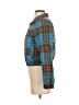 Wild Fable 100% Polyester Plaid Blue Jacket Size S - photo 5