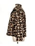 J.Crew 100% Polyester Animal Print Brown Faux Fur Jacket Size XL - photo 5