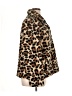 J.Crew 100% Polyester Animal Print Brown Faux Fur Jacket Size XL - photo 4