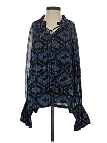 Figue Long Sleeve Silk Top (view 1)