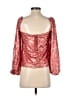 ViCOLO 100% Polyester Red 3/4 Sleeve Blouse Size M - photo 2