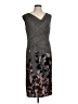 Nine West Graphic Gray Casual Dress Size 8 - photo 1