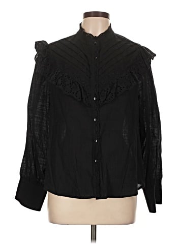 Ultra Pink Long Sleeve Blouse (view 1)