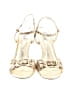 Sizzle Animal Print Ivory Gold Sandals Size 9 1/2 - photo 2