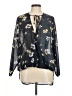 Entro 100% Polyester Black Long Sleeve Blouse Size M - photo 1