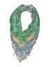 Unbranded 100% Cotton Animal Print Aztec Or Tribal Print Teal Green Scarf One size - photo 1